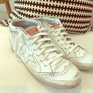 Golden Goose Mid Star all white